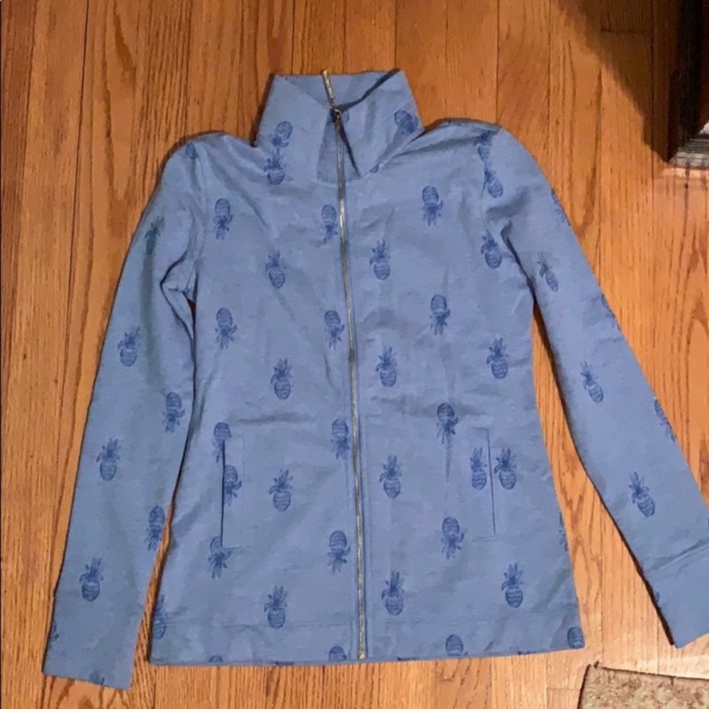 NWT! Lilly Pulitzer pineapple zip up